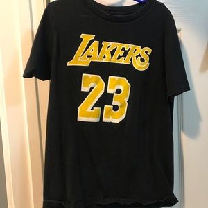 Lakers Lebron james cotton t shirt black small